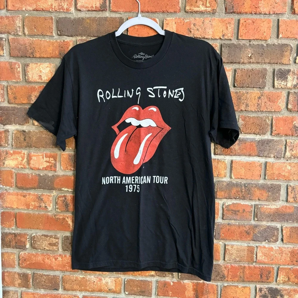 The Rolling Stones womens short sleeve t-shirt black medium